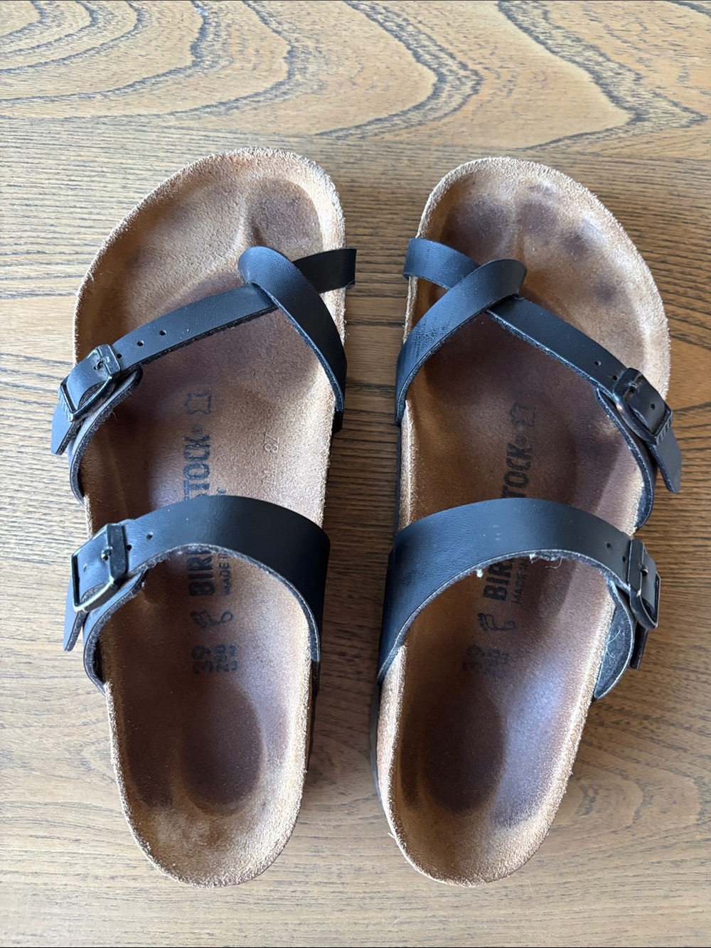 Black Leather Strappy Sandals